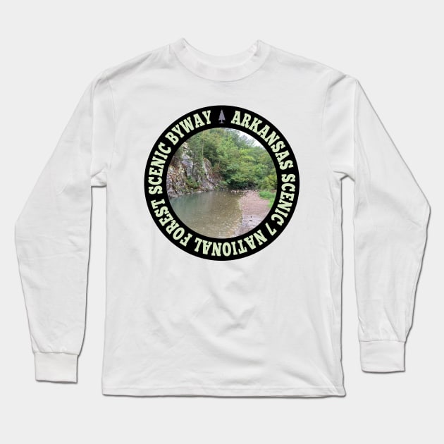 Arkansas Scenic 7 Byway National Forest Scenic Byway circle Long Sleeve T-Shirt by nylebuss